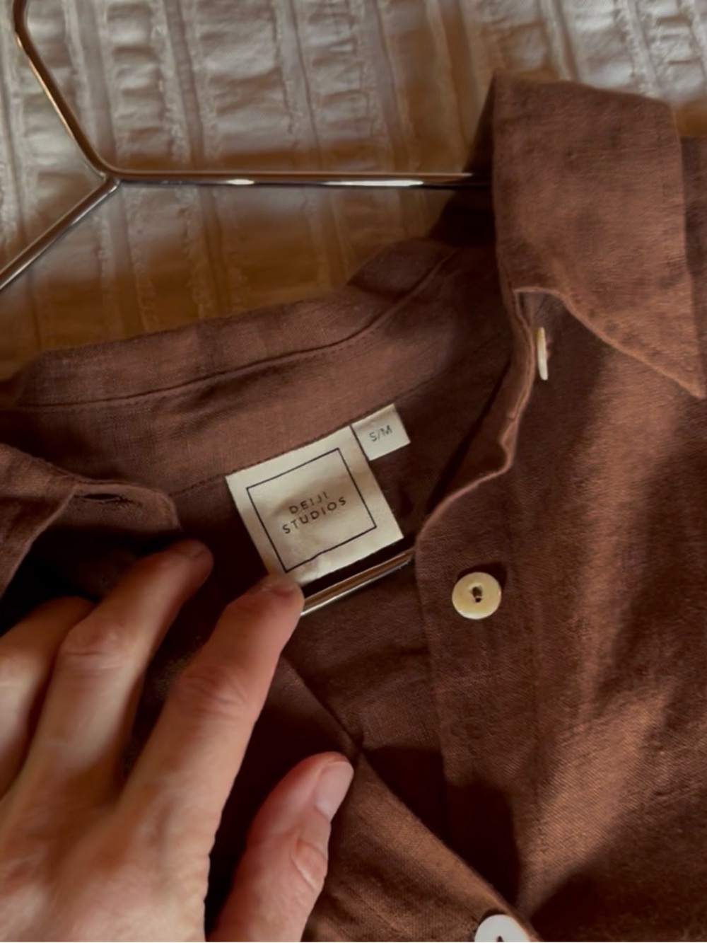Deiji Studios 03 Set - BROWN - 100% linen (S/M) - Picture 11 of 11